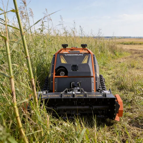 RC Tracked Heavy Duty Mulcher 1000mm Working Width Flail Hammer for Tall Dense Grass and Overgrown Vegetation
