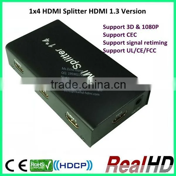 1x4 HDMI Splitter HDMI 1.3 Version photo-4