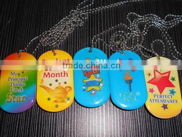 Pet Dog Safety LED Collar Pendant Tags , Metal Flashing Blinking Glow Light photo-2