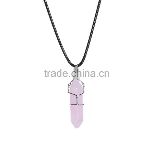 2016 Trendy Hot Style Tiger Eye Natural Stone Bullet Necklace SMJ0143 photo-6