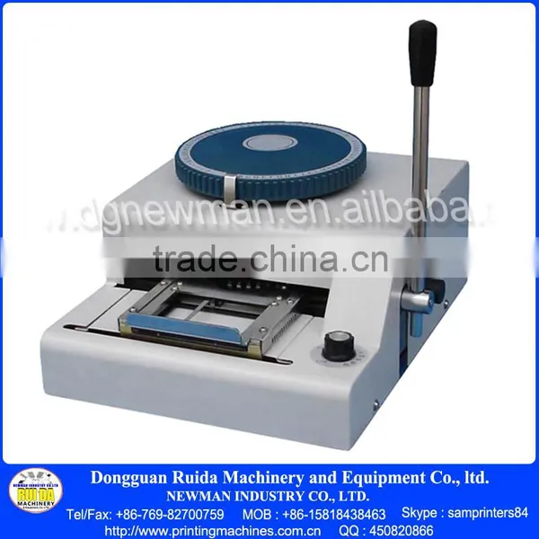 Manual Credit PVC Smart Card Embossing Machine photo-2