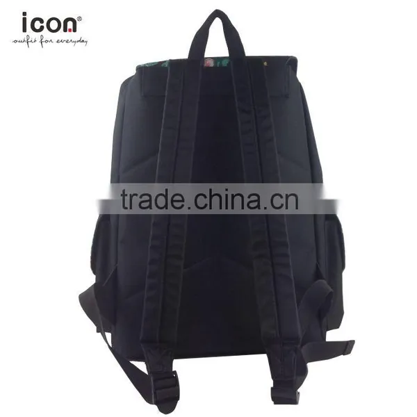 600D Polyester Backpack With Flower Printing photo-4