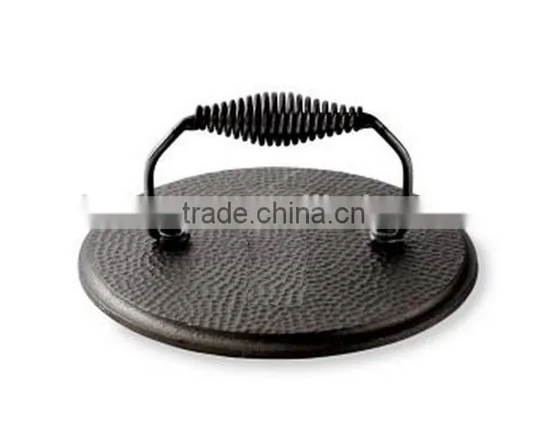Cast Iron Cookware Grill Press/ Meat Press photo-2