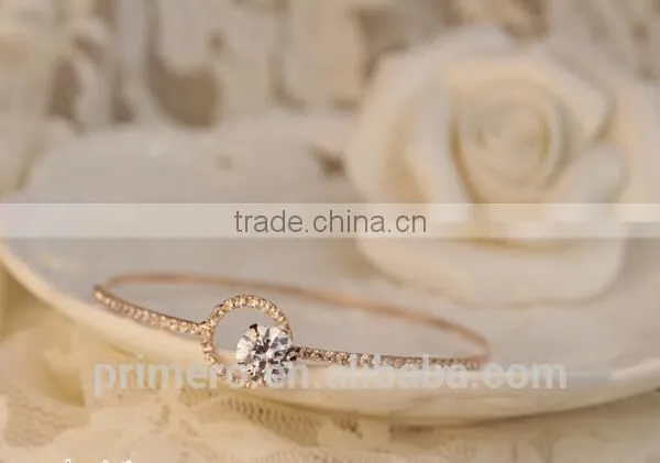 White Gold Plated AAA+ Cubic Zircon CZ Diamond Bangles Bracelets For Women Jewelry photo-6