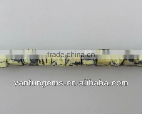 Gemstone Yellow Turquose Rondelle Beads for Jewelry photo-3