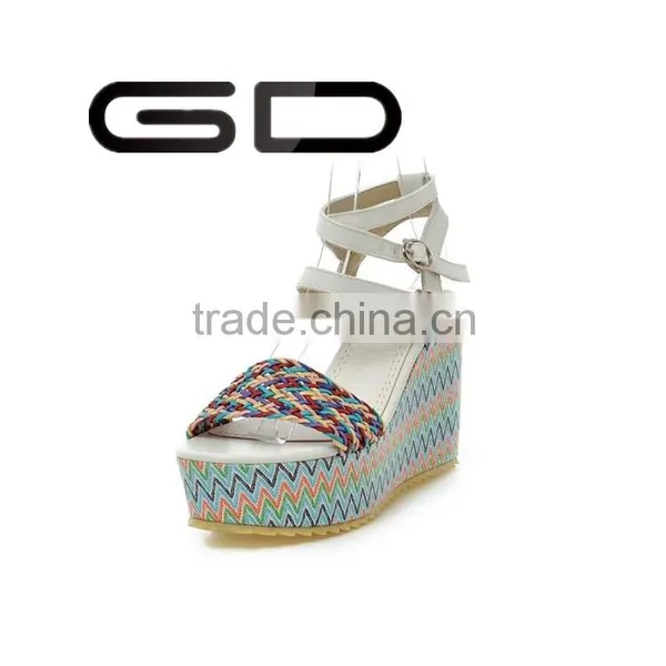 GDSHOE Fancy Beach Wedge High Heel Sandal for Girls