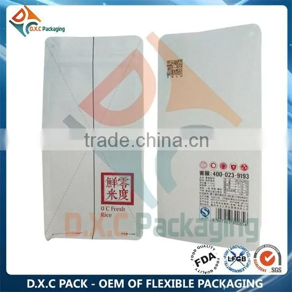 Plastic Handle Zipper Plastic Bag For Rice Packing 5kg photo-4