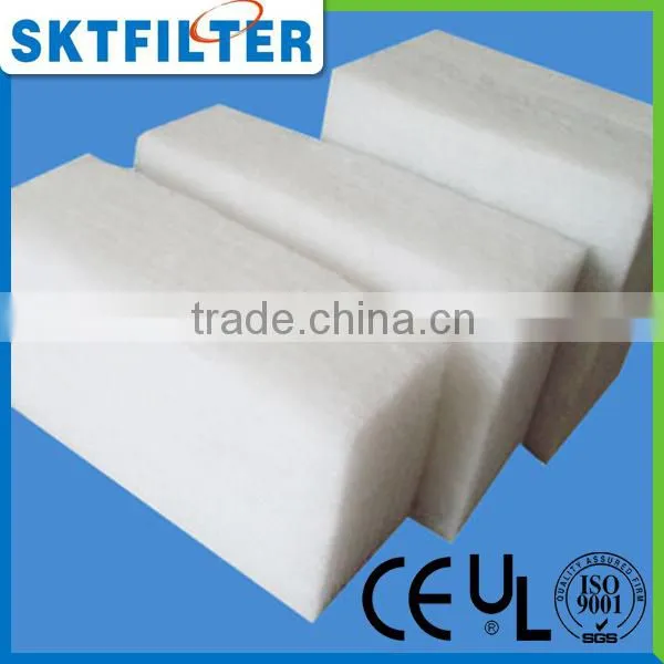 2014 White Stiff filter cotton Premium quality primary filter media