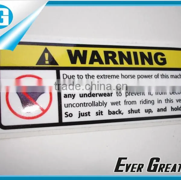 Paper/pet/pp/opp Durable Self-adhesive Warning Label Stickers for Security photo-2