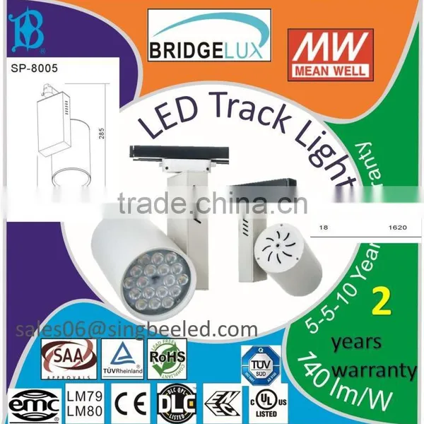 CE/ROHS, LED Track Light 18W Cool White SP-8005, IP65