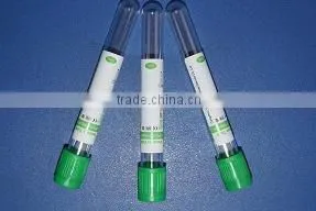 Disposible Vacuum Blood Collection Lithium Heparin Tube(green Cap)