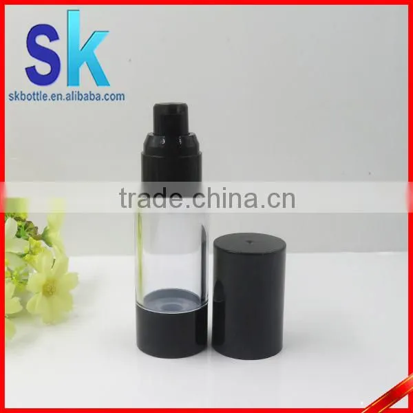 30ml Black Airelss Bottle 1oz Pump Cap Black Airelss Bottle photo-3