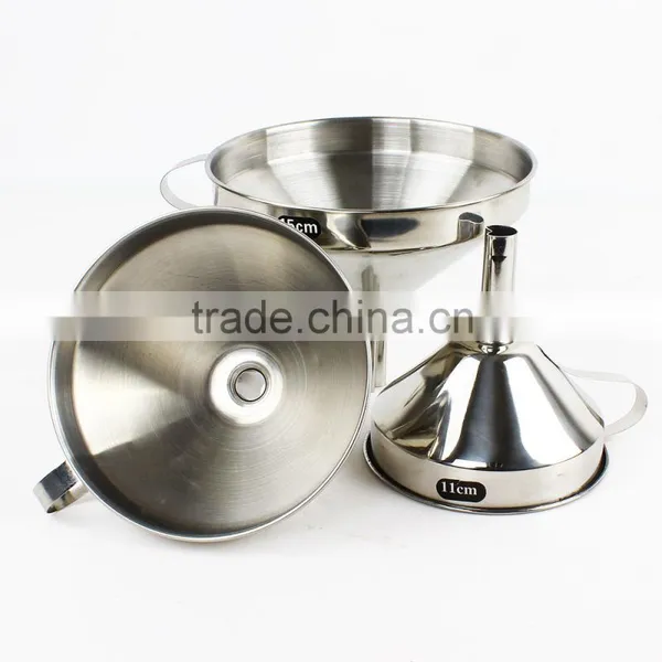3-Piece Stainless Steel Funnel Set photo-2