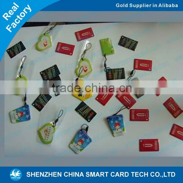 Die Cut Plastic Smart Key Tags RFID Fobs