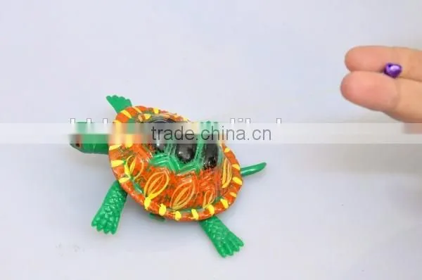 4 Inch Wholesale Educational Green Cute Pull Thread Turtle Ship Toy photo-3