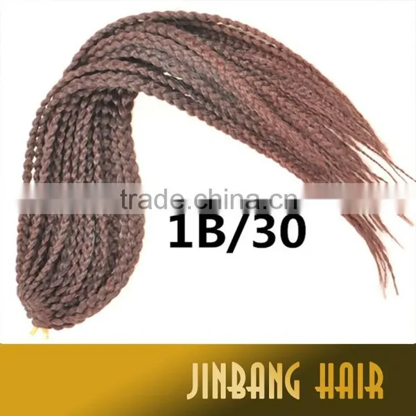 High Quality Free Modeling Synthetic Hair 24inch 120g Cubic Twist Senegalese Twist Braid photo-6