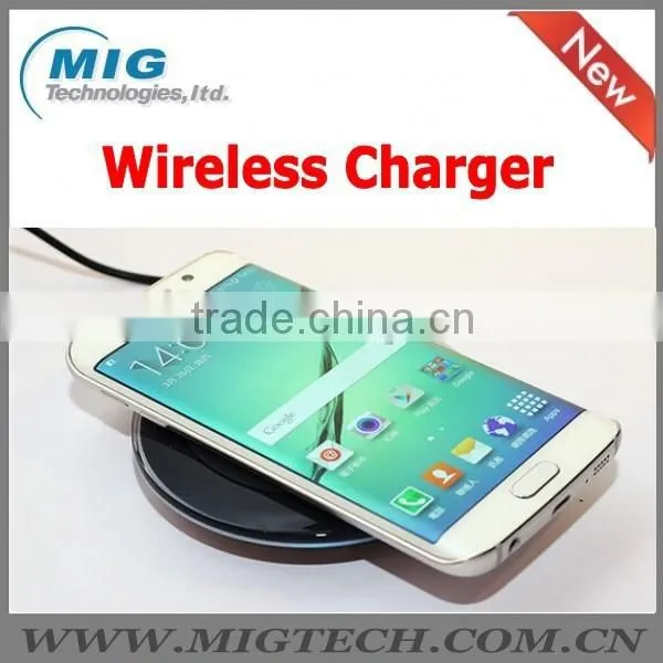 QI Wireless Charger and Wireless Mibile Phone Chager for Samsung Galaxy s6 s7 Edge Superthin Mini Design Black and White photo-3