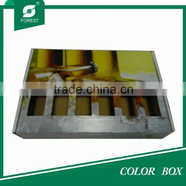 COLORFUL PACKAGING BOX FOR 6 BEER BOTTLES CARRIER photo-2