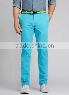 Men's Chinos,European Fashion Style Slim Fit Chinos With Camo Turn up for Men photo-2