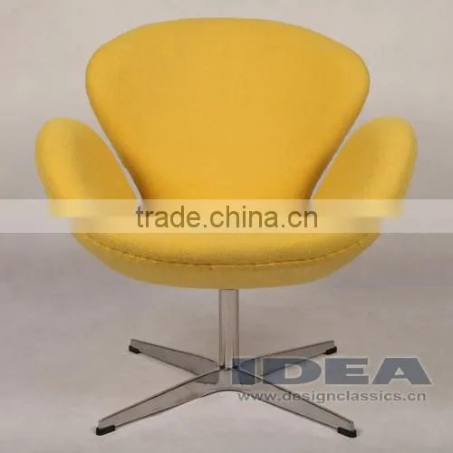 Replica Swan Chair - Yellow Fabric photo-2