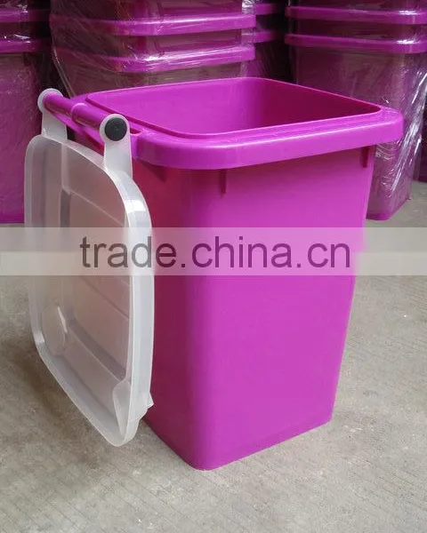 BT50A 20KG 50liter Pet Food Storage High Quality Easy Open Transparent Plastic Food Container photo-3