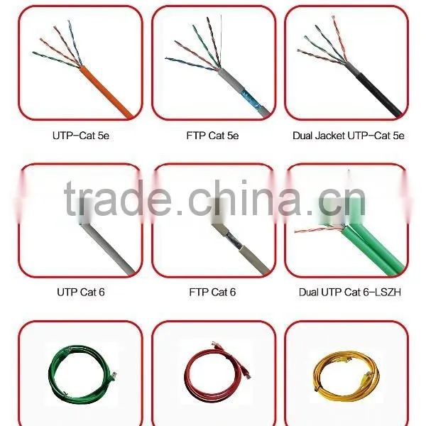 High End UPT Cat6 RJ45 CCA Network Cable / Patch Cord Made photo-2