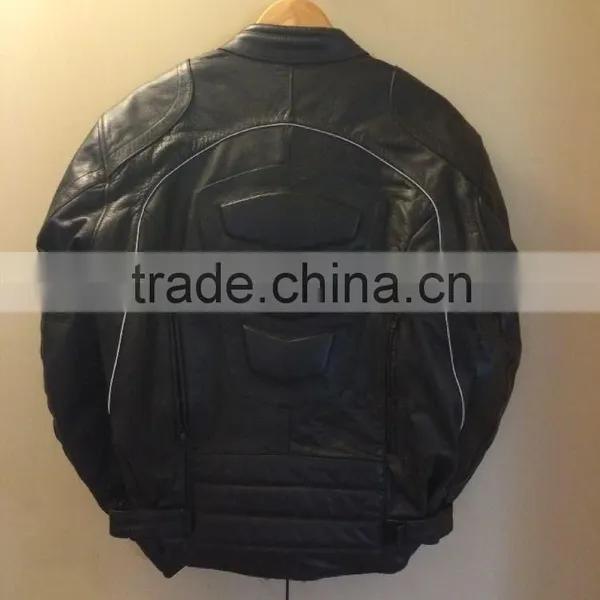 MOTORCYCLE/MOTOR BIKE GENUINE LEATHER JACKET SIZE: MEN / WOMEN photo-3
