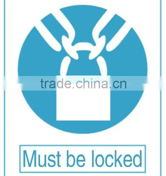 Must Lock Sign-aluminum Mandatory Sign for Work Safety