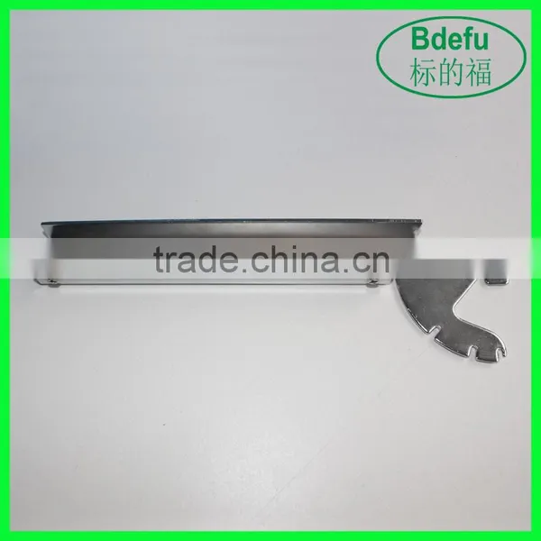 Chrome Floating Glass Shelf Support Bracket / Hanging Shelf Hook / Wooden Board Support