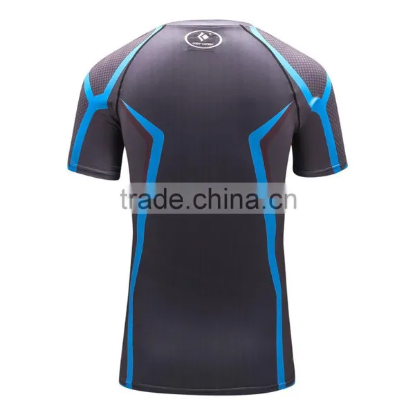 Men T Shirt Marvel Compression Shirts Outdoor Sport Bodybuilding Gym Fitness Jersey Casual Tees photo-5
