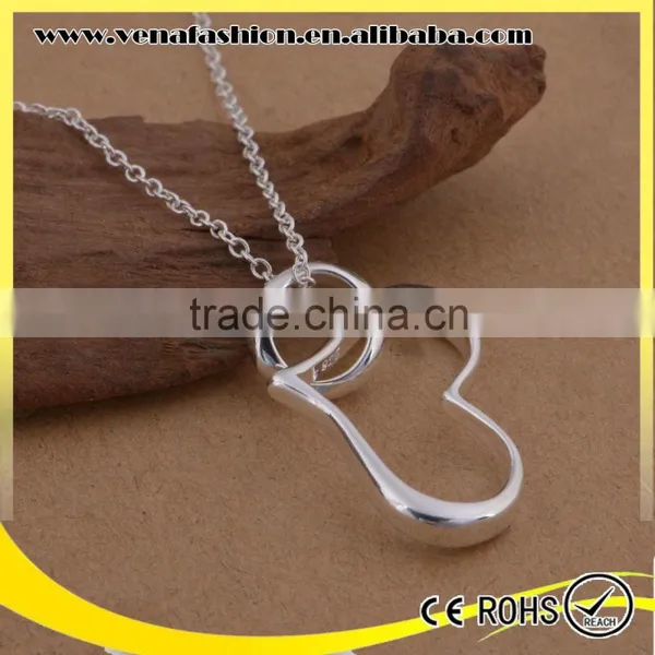 Heart Model 925 Sterling Silver Jewelry Wholesale Necklace Quality Choice photo-5