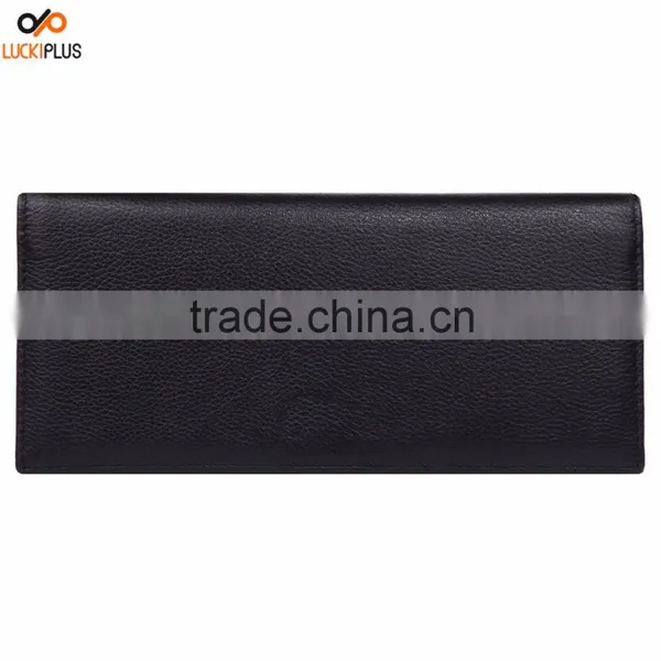 Luckiplus RFID Blocking Ultra Slim Wallet for Women Black Color Card Wallet photo-2