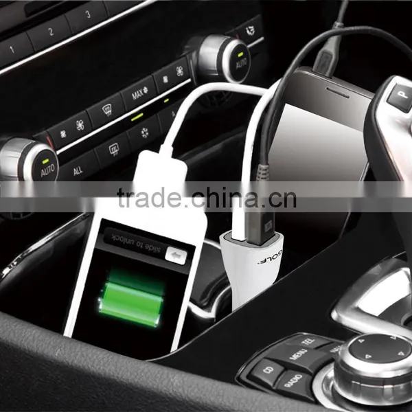 Nice Shape 5v 2100ma Dual Usb Port Universal Mini Wireless Car Charger for Mobile Phone in China photo-3