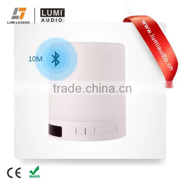 2015 Wireless Lamp Bluetooth Speaker With White LED Lamp Light for Laptop or Phone photo-3