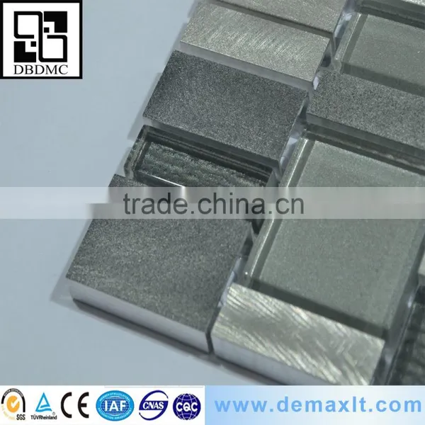 2016 Hot Sale Installing Mosaic Wall Tile Metal and Glass Mosaic for Livingroom photo-3