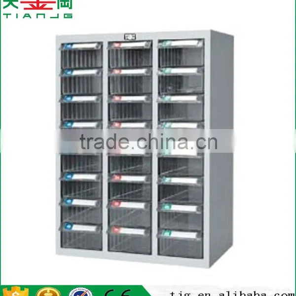 Taiwan High Quality Non-Slip Plastic PS 40 Transparent Drawer Cold Rolling Steel Spare Part Classification Cabinet photo-4