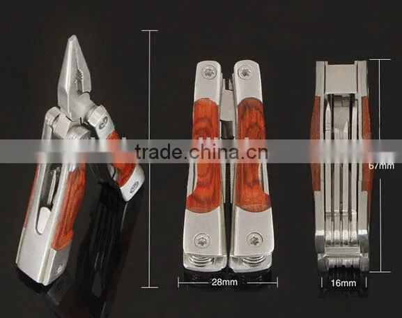 OEM Wooden Handle Pliers With Stainless Steel photo-5