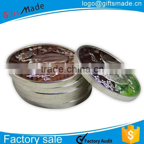 Customized Wholesale Printing Silver Coin/metal Coin Producer/coin for Souvenir photo-6
