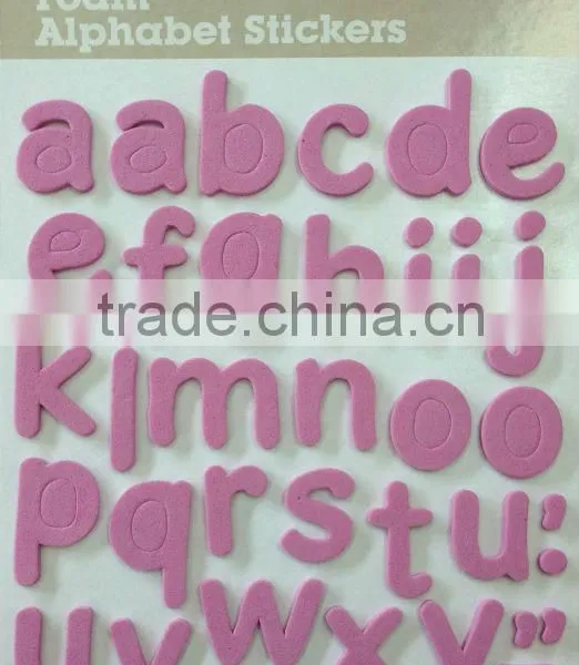 Custom Adhesive Alphabet Letter Stickers EVA Sticker photo-2