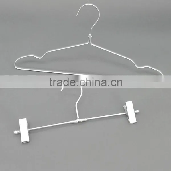 Light Weight Metal Pants Hanger With Clips,mental Clips Hanger photo-2