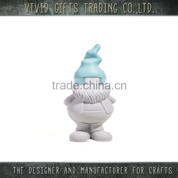 Ceramic Chrismas Fat Dwarf Standing Garden Decoration photo-2