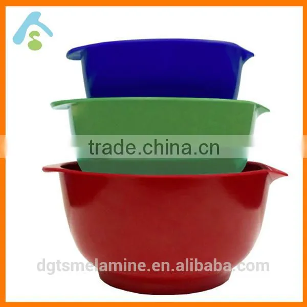 Custom Red Melamine Mixing Bowls Set photo-3