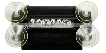 4 LED White/Amber Warning Strobe Light/Car Interior Window Dash Light/Security Tow Dash LightBar LTDG312-1 photo-2