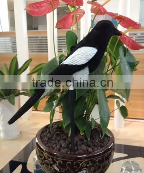 Fullbodied Flocked Plastic Magpie Hunting Decoys for Outdoor Hunting photo-6