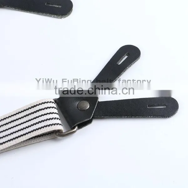 Boy and Girl Elastic Fabric Suspenders Belt With pu Buckle photo-3