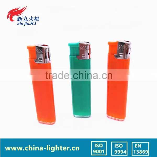 Whosale Cheap Customized Disposable 5 Color Cigratte Gas Lighter
