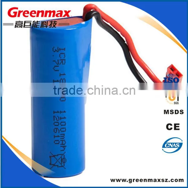 High Quality 3.7v 1800mah 18650 li Ion Battery photo-2