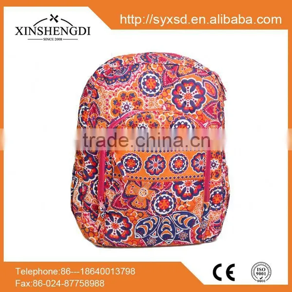 Good Price Cotton Colorful Quilted Trendy Backpack Without Zipper photo-4