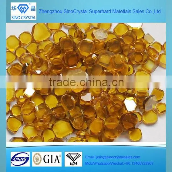 Zhengzhou High Purity Mono HPHT Synthetic Diamond Plate for Industrial Grade