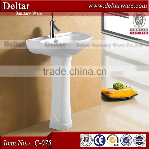 All Kinds Of Suqare Pedestal Basin_Vanity Wash Hand Basin_Professional Saudi Arabia SASO Sanitary Ware Company photo-5